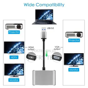 Good Quality Factory Directly Usb 3.0 to HDMI + VGA Extend D