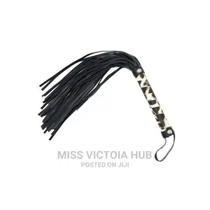 Sexy Flirting Spanking Whip Leopard Handle SM Restrain