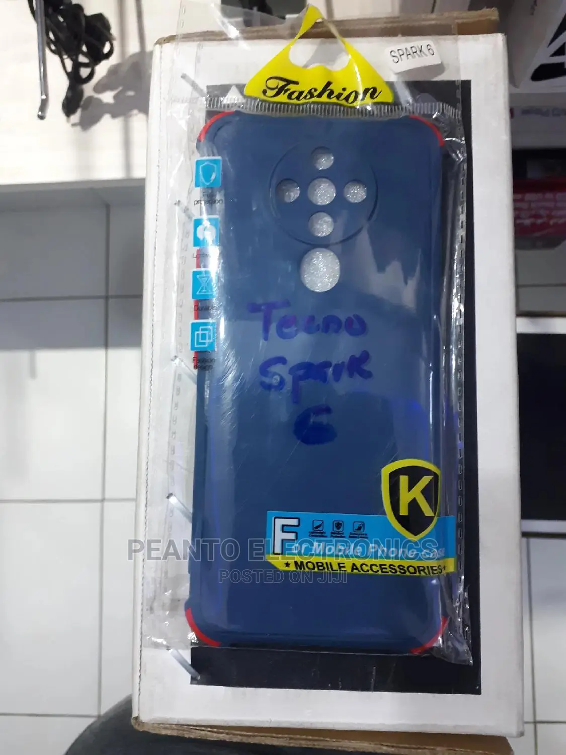 Phone Case for Tecno Spark 6 Blue