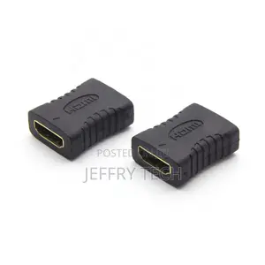 Black Color 1080P 3D Adapter HDMI Adaptor Female to HDMI Fem