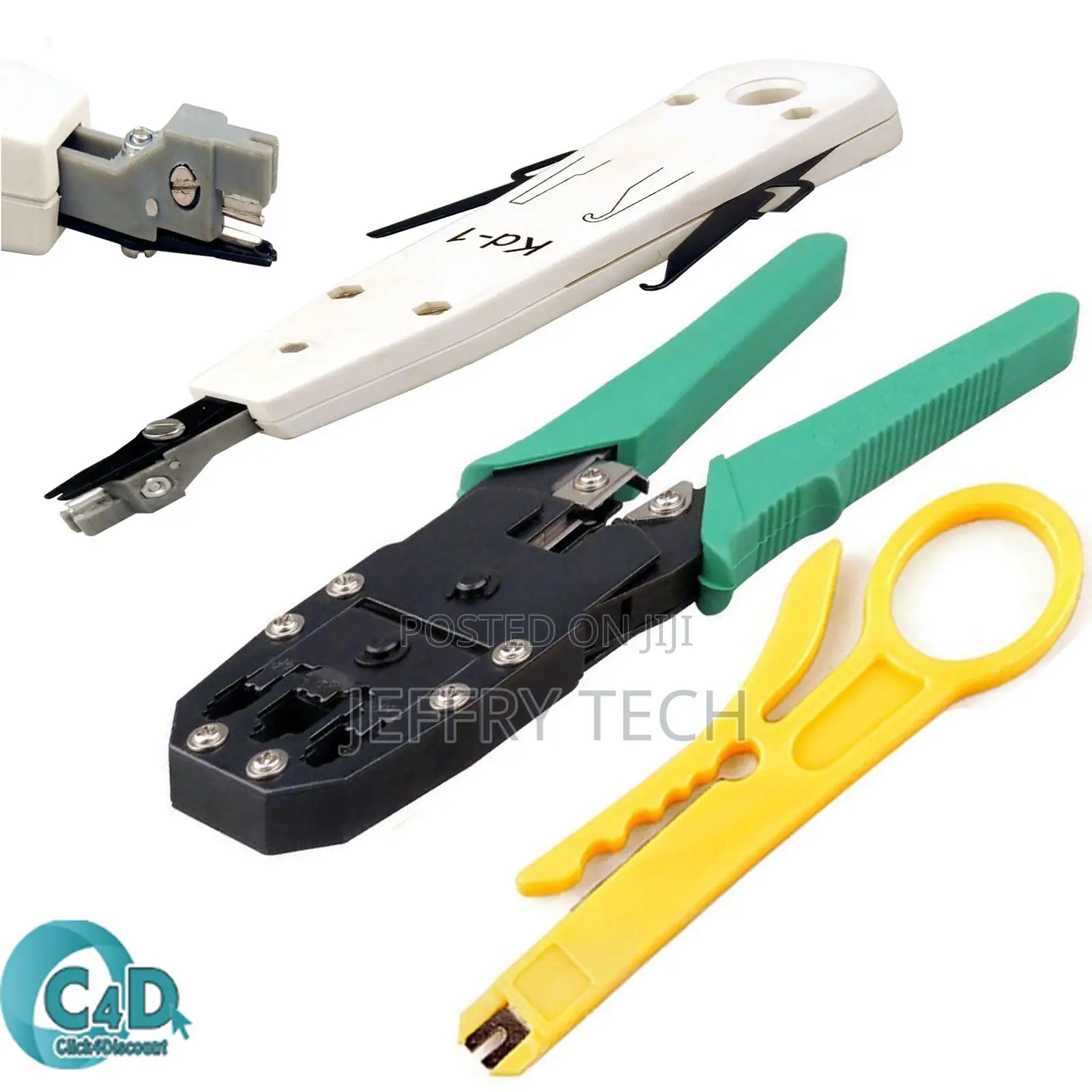 RJ45 Cat6 Network LAN Cable Crimper Stripper Punch Down Tool