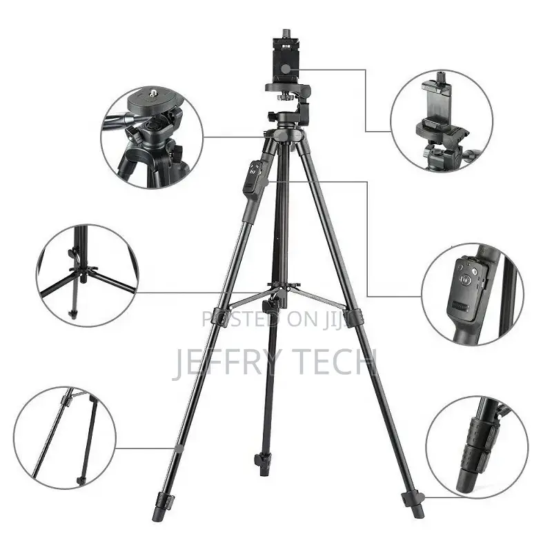 Aluminum Mobile Cell Phone Bluetooths Tripod Stand With Wire