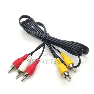 3RCA to 3RCA 1.5 Meters AV Audio Video RCA Cable