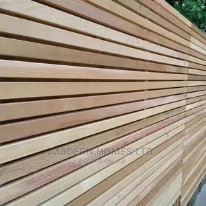 Cedar Slatted Privacy Screen Fence Panels