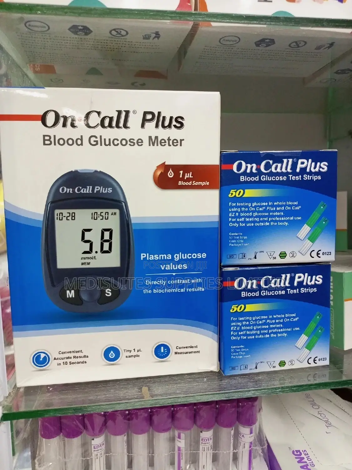 Oncall Glucometer Plus Strips