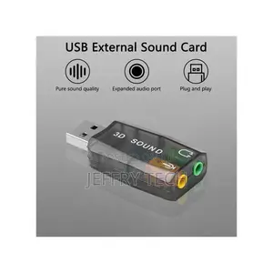 Generic USB Sound Card Headphone Jack to 3.5mm Mic Adapter