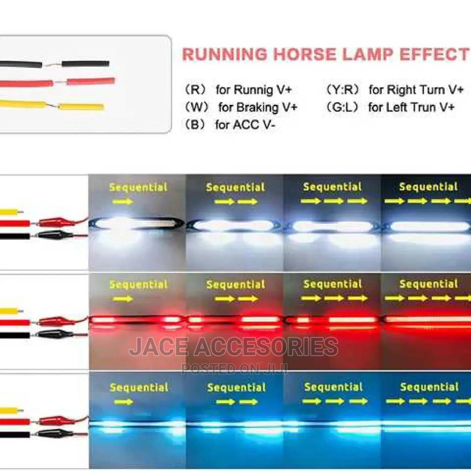 Day Running Bumper Sequential Lights (27.5cm)