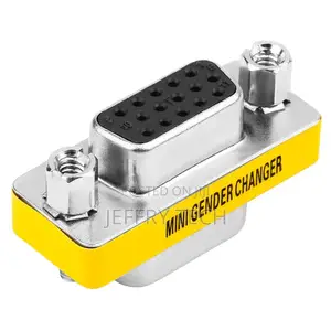 VGA SVGA Coupler HD15 Female to Female Mini Gender Changer C