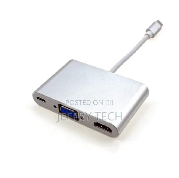 Type C to HDMI USB3.0 PD VGA With Audio USB Hub Type C 5 In