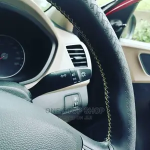 Leather Steering Cover With Needle And Thread