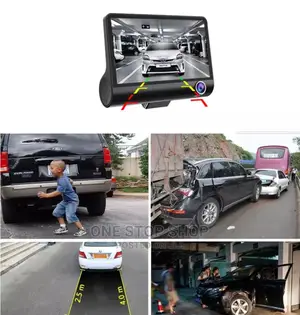 3 Lens Camera DVR 1080 4" Video Recorder