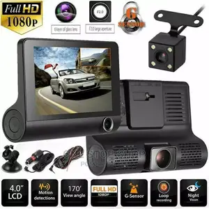 4" HD 1080P 170° 3 Lens Car DVR Dash Cam