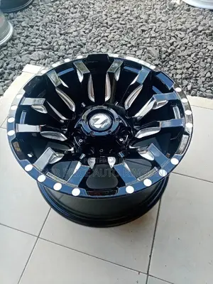 Rims Size 16 6hokes for Prado Black With Silver