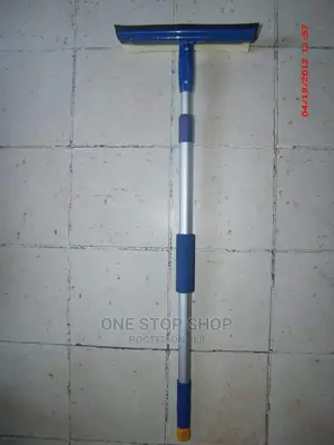 Colour Coded Window Glass Squeegee and Long Handle