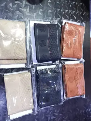 Leather Stitched Steering Covers