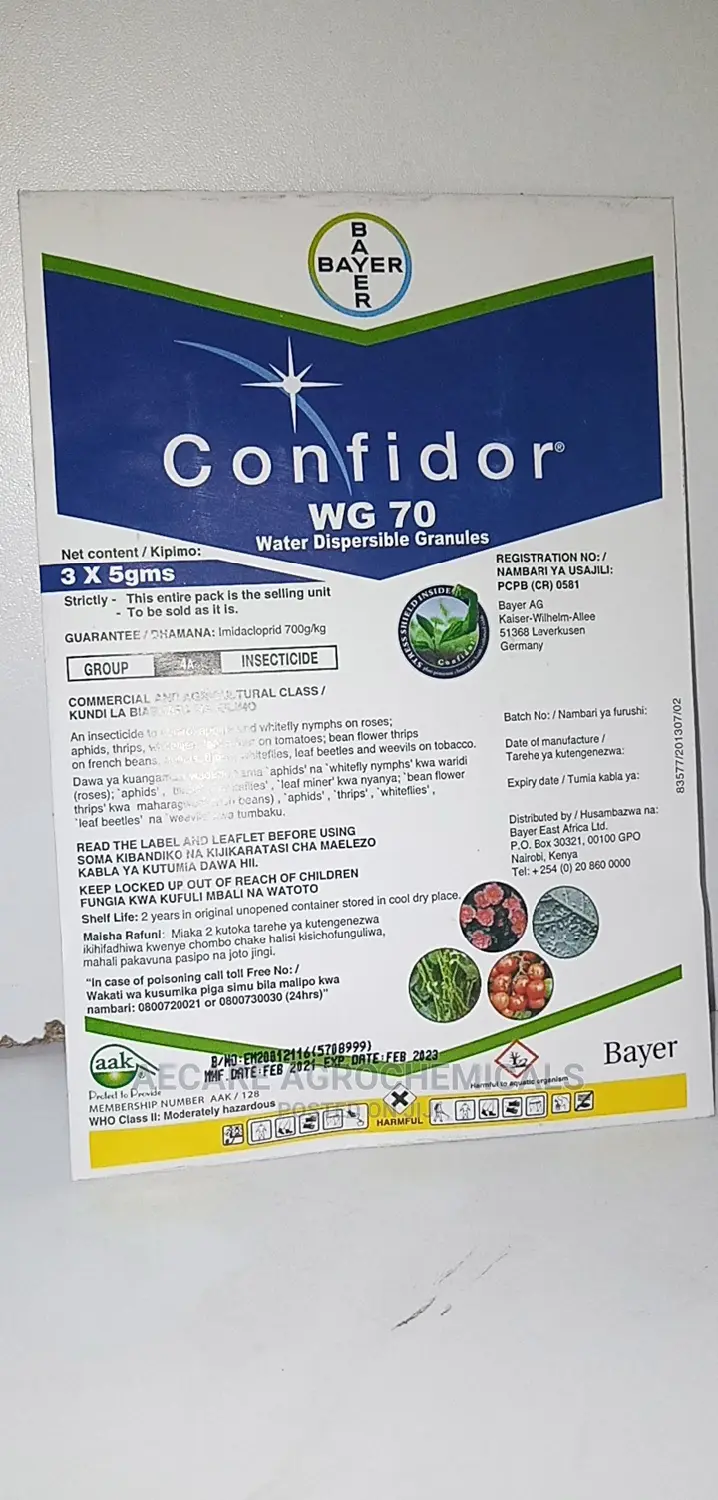 Confidor Wg 70 Insecticide 15grams