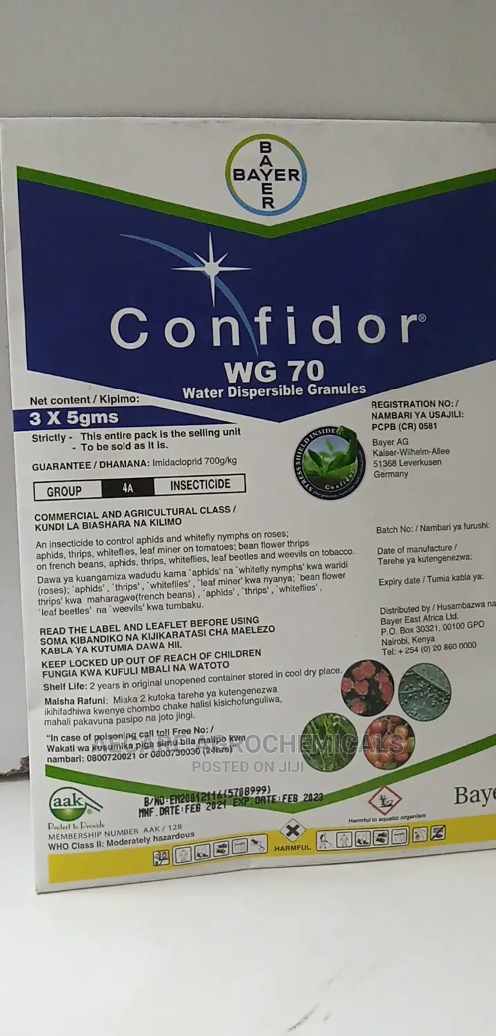 Confidor Wg 70 Insecticide 15grams