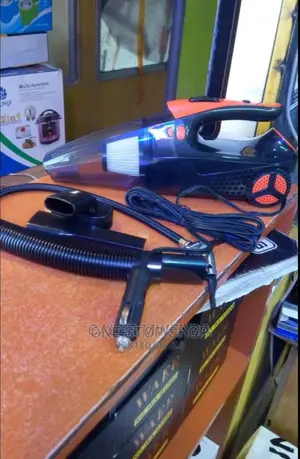 3 in 1 Car Vacuum Cleaner With Tyre Inflator Anf Tyre Gauge