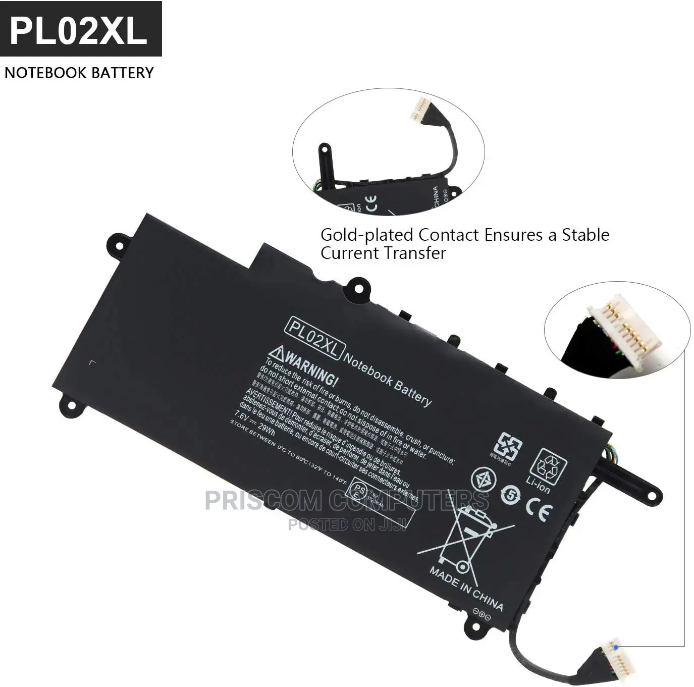 Hp Pavilion 11 X360, Pavilion 11-N X360 PL02XL Battery