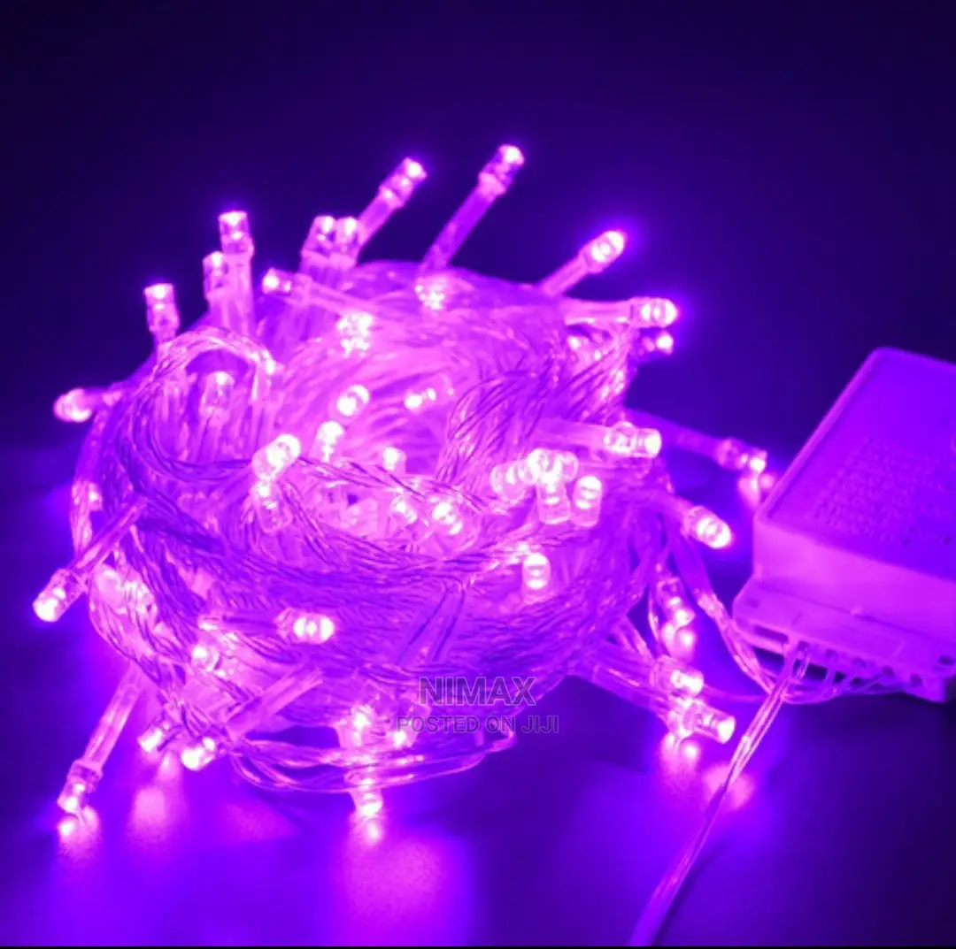Christmas Pink Led Lights 10mtrs Long