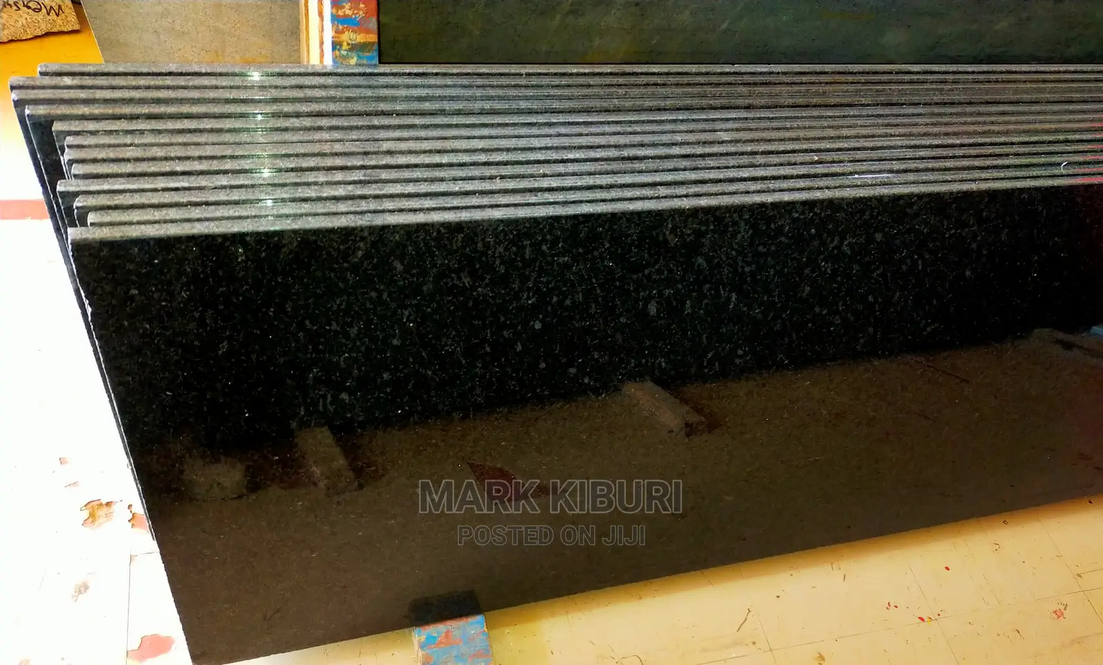 2450x630mm Black Granite