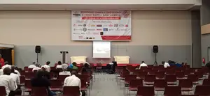 Todays Expo at Sarit Centre. Projector Screen Hire