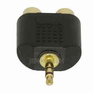 Stereo Mini Headphone 3.5 Mm Jack Plug to TWIN 2 RCA PHONO S