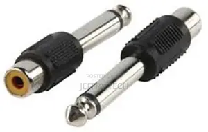 RCA Female to Jack Audio Adapter Connector 6.35mm 1/4 Inch M