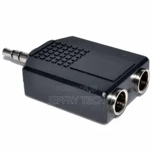 Stereo 3.5mm Male Plug to Dual 6.35mm 1/4 Female Jack Audio