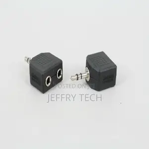 Audio Adapter 1 Male to 2 Female 3.5mm Jack Splitter Stereo