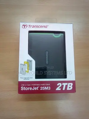 Transcend, External Hard Drive, 2tb, Usb 3.1