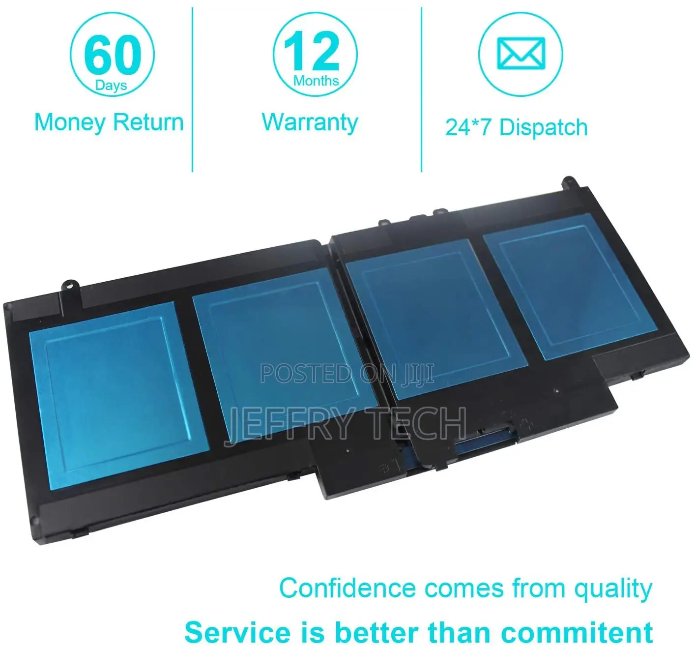 Replacement 6mt4t Laptop Battery for Dell Latitude E5570 E54