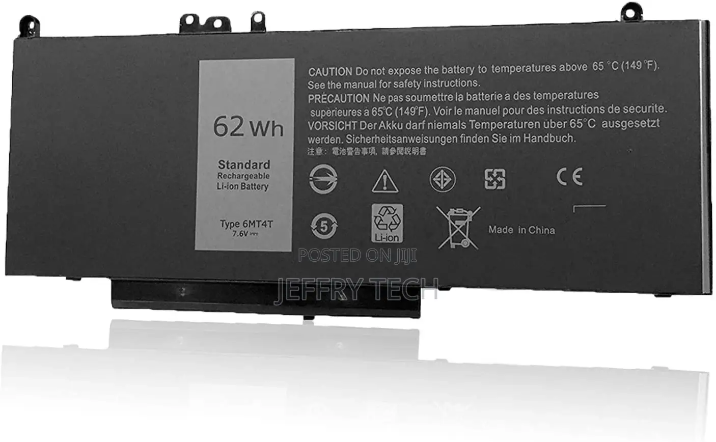 Replacement 6mt4t Laptop Battery for Dell Latitude E5570 E54