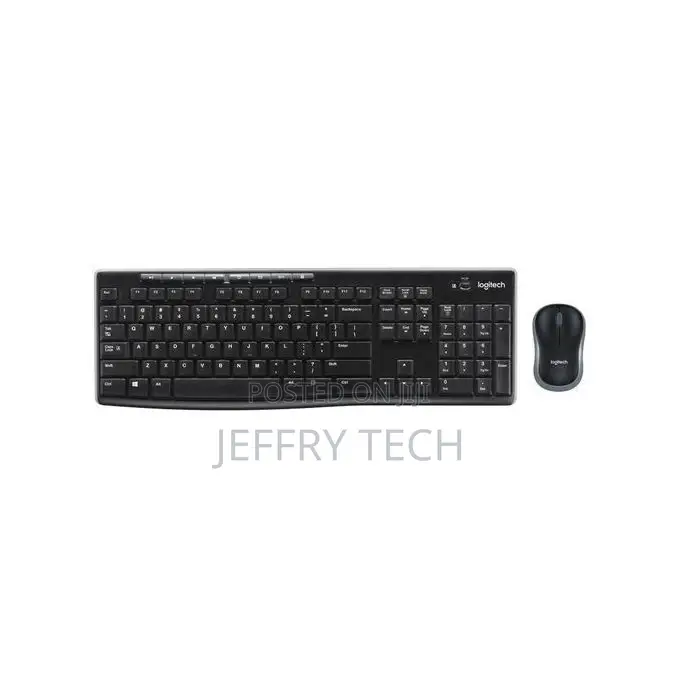 Logitech MK270 - Wireless Keyboard and Mouse - Black