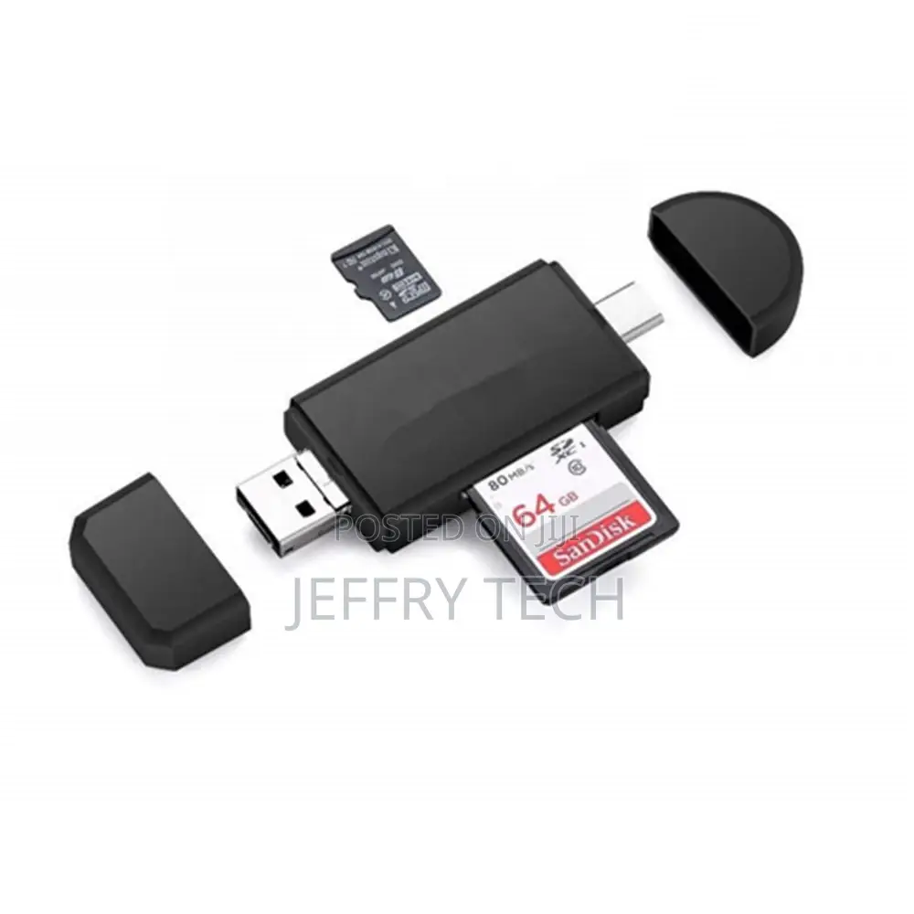 Type C Micro USB OTG Adapter SD / TF Card Reader for Macbook