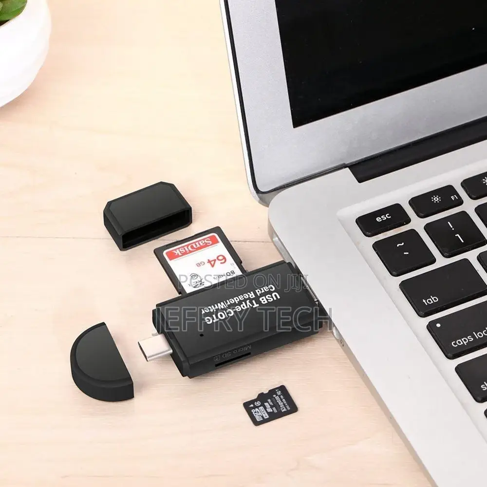 Type C Micro USB OTG Adapter SD / TF Card Reader for Macbook