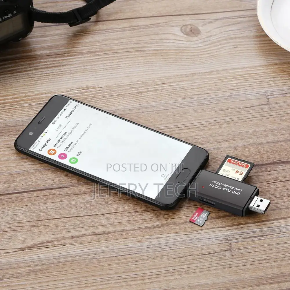 Type C Micro USB OTG Adapter SD / TF Card Reader for Macbook