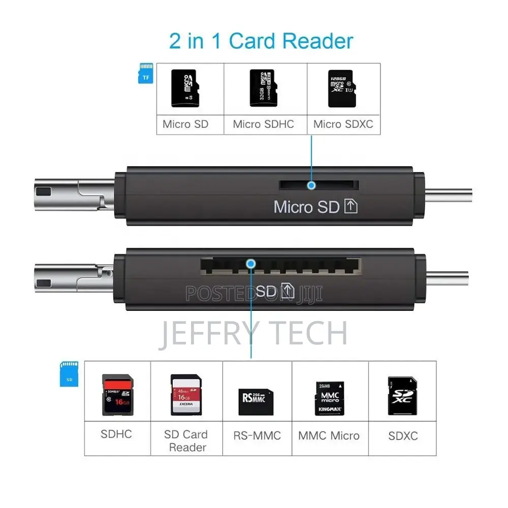 Type C Micro USB OTG Adapter SD / TF Card Reader for Macbook