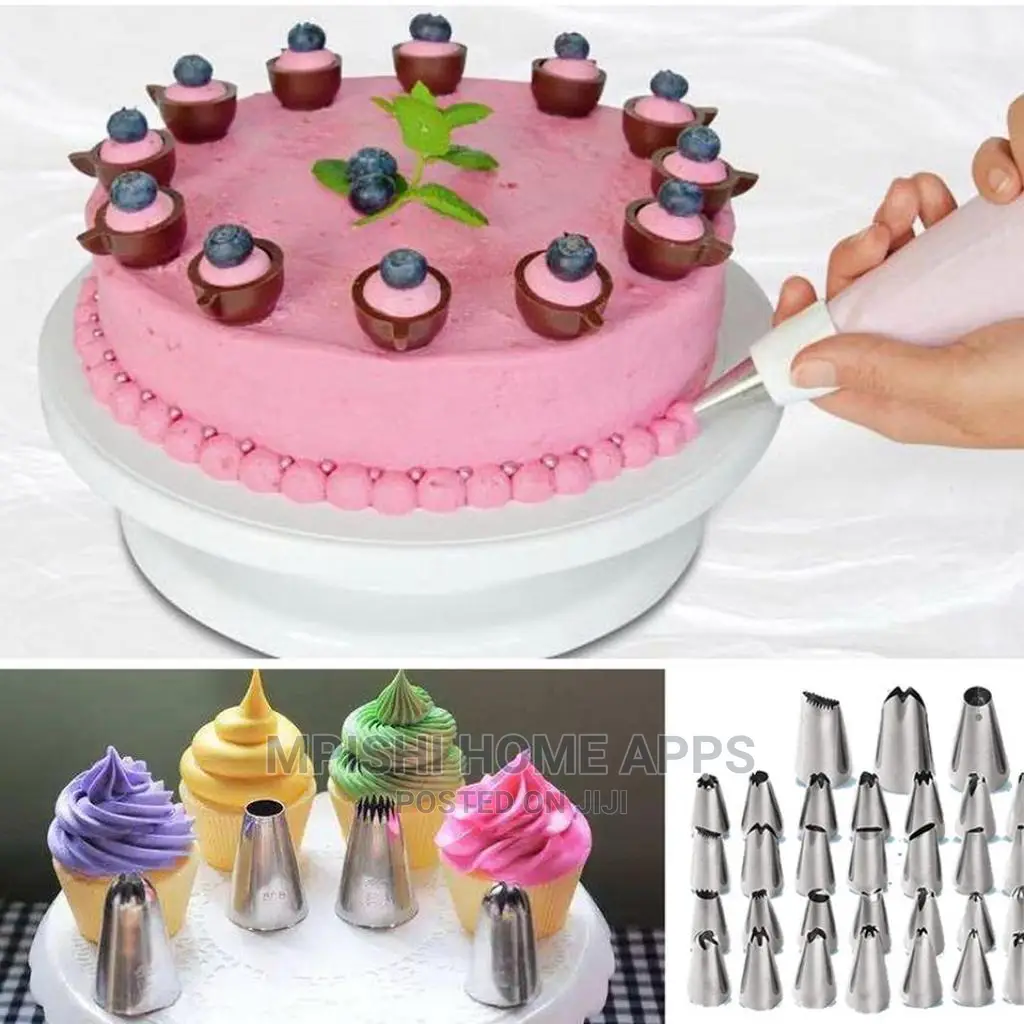106pcs Cake Turntable Decorating Kit