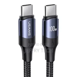 USAMS 100W USB C PD Cable 1.2m 2m 3m High Power Usb Type C T
