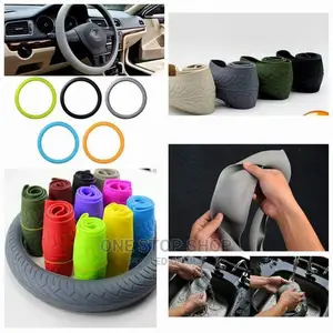Car Styling Textured Silicone Steering Wheel Cover