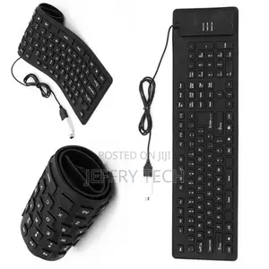 Silicon Flexible Computer Keyboard - USB (Large)