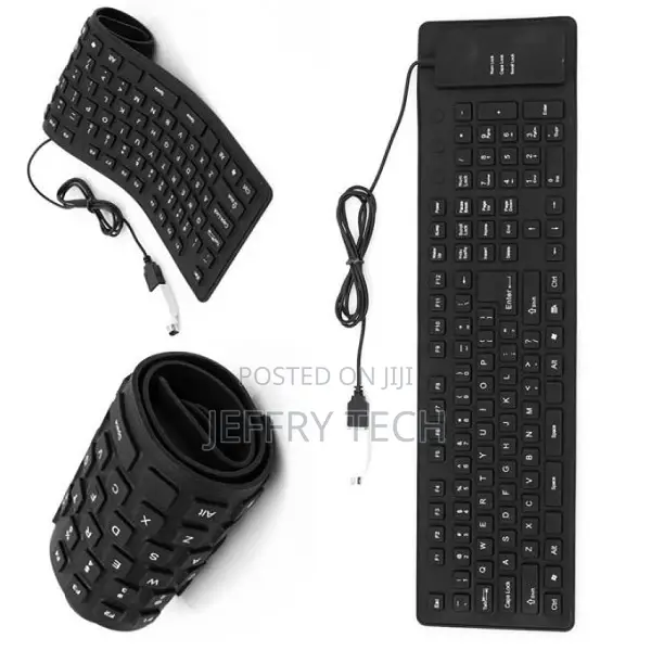 Silicon Flexible Computer Keyboard - USB (Large)