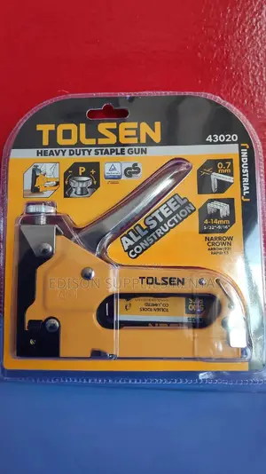 Heavy Duty Staple Gun Tolsen + Free Pins All Steel
