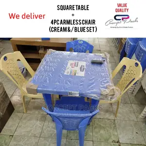 Square Table + 4pc Chair Set.