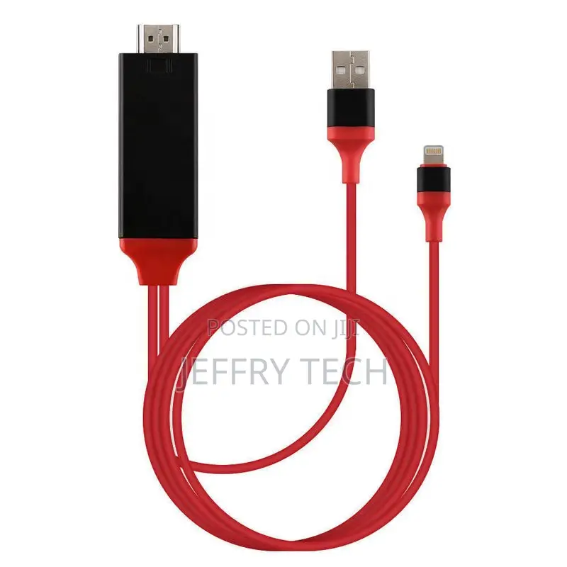 2M 8PIN HDMI Cable for iPhone 5/6/6s/6 Plus/7/7plus Light Ni