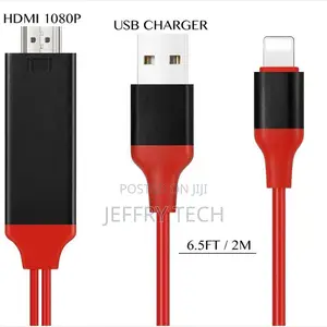 2M 8PIN HDMI Cable for iPhone 5/6/6s/6 Plus/7/7plus Light Ni