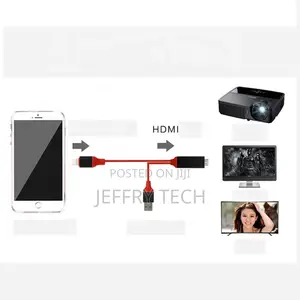 2M 8PIN HDMI Cable for iPhone 5/6/6s/6 Plus/7/7plus Light Ni