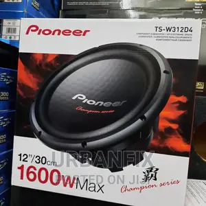 Pioneer 1600watts Double Coil Subwoofer With Cabinet