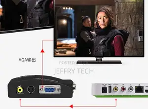 HDTV ABS Audio Video 5V Power Cable AV Cable Converter AV To